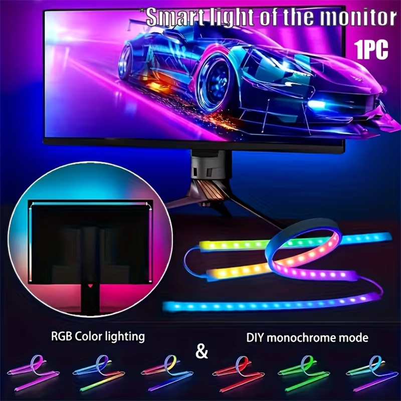 Party Games Night - RGB-gamingverlichting Strip Monitor Backlight LED-display Sync