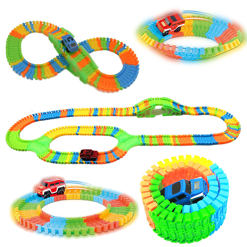 Hot Wheels Car Track Sets - DIY Monteer Universele Racing Set Track