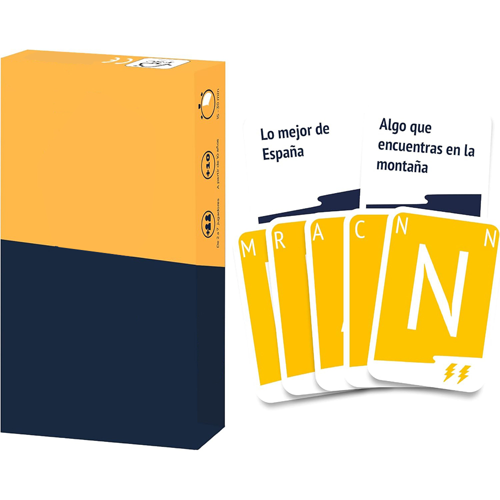 Party Games Night - Snel woordkaartspel Snel denken Partyspel Letters