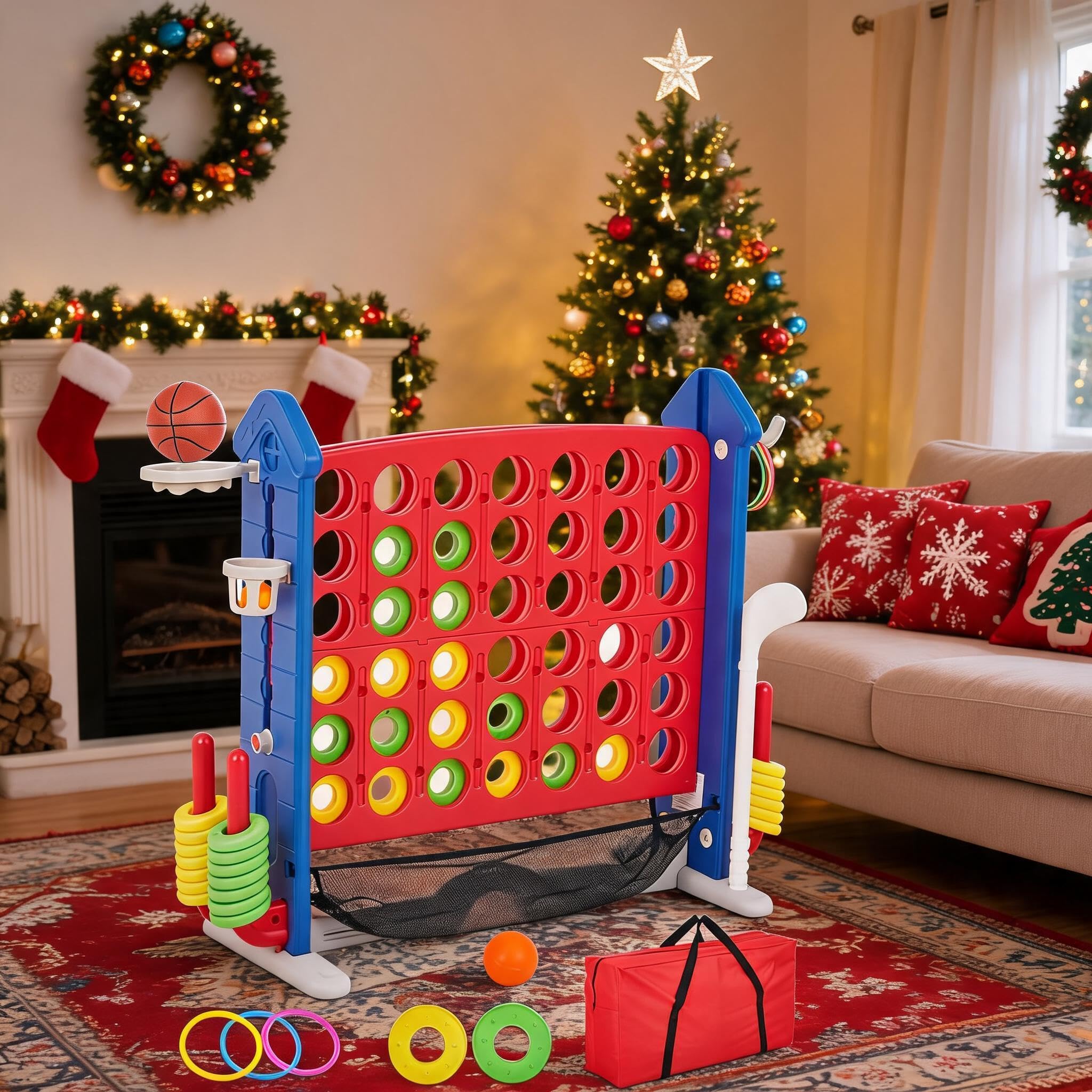 Ring Toss Outdoor - 1,08m Grote 4-in-1 Vloerspelset, Jumbo Connect