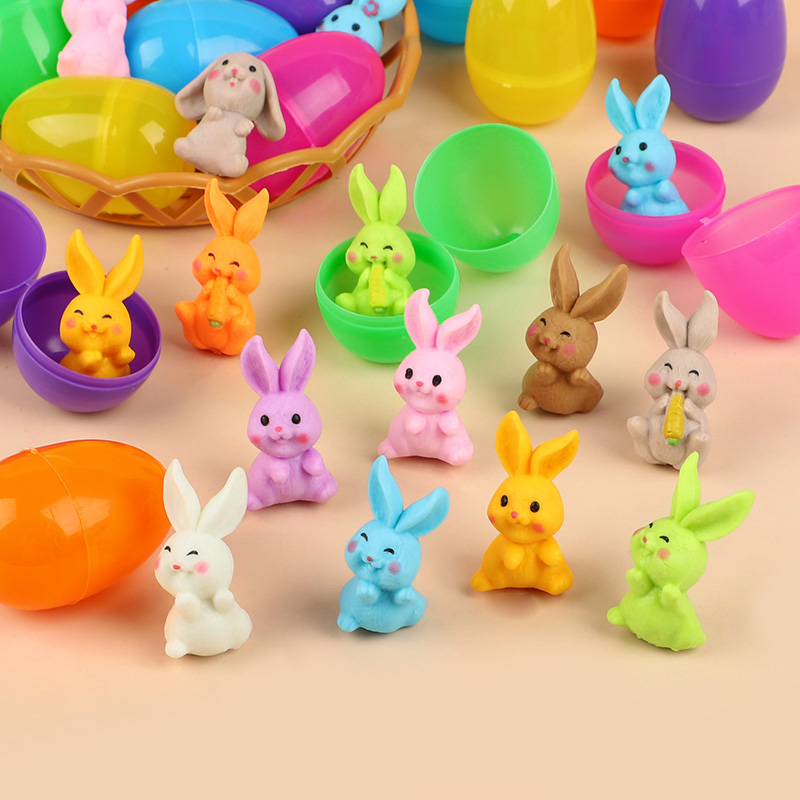 24 stuks paaseieren met konijn - Party Games Easter recensie en prijs