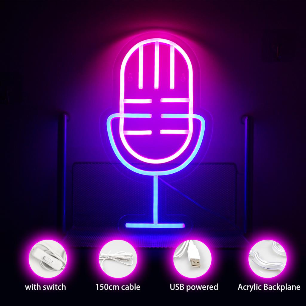 Microfoon Roze Neon Nachtverli - Party Games Night recensie en prijs
