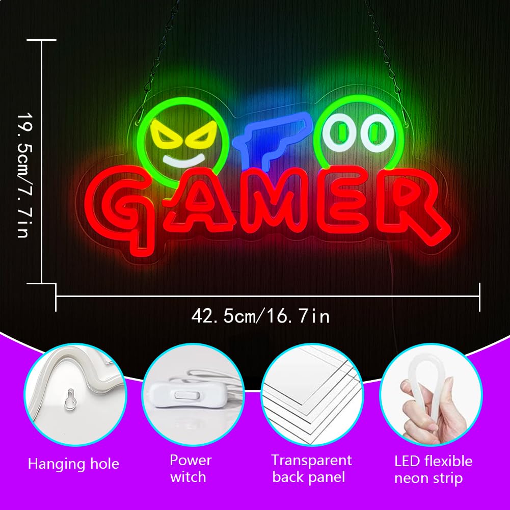 Gamer Neon Sign LED Wandlamp A - Party Games Easter recensie en prijs