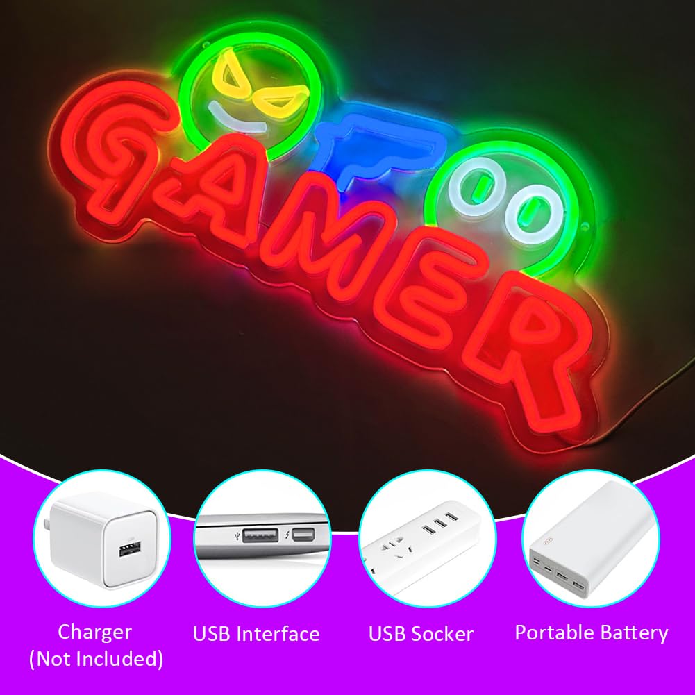 Gamer Neon Sign LED Wandlamp A - Party Games Easter recensie en prijs