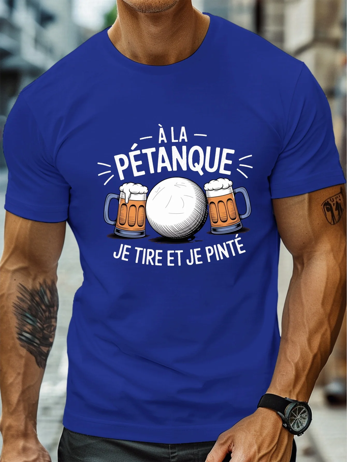 Modieus Heren Pétanque Bier Gr - Party Games Quotes Short recensie en prijs