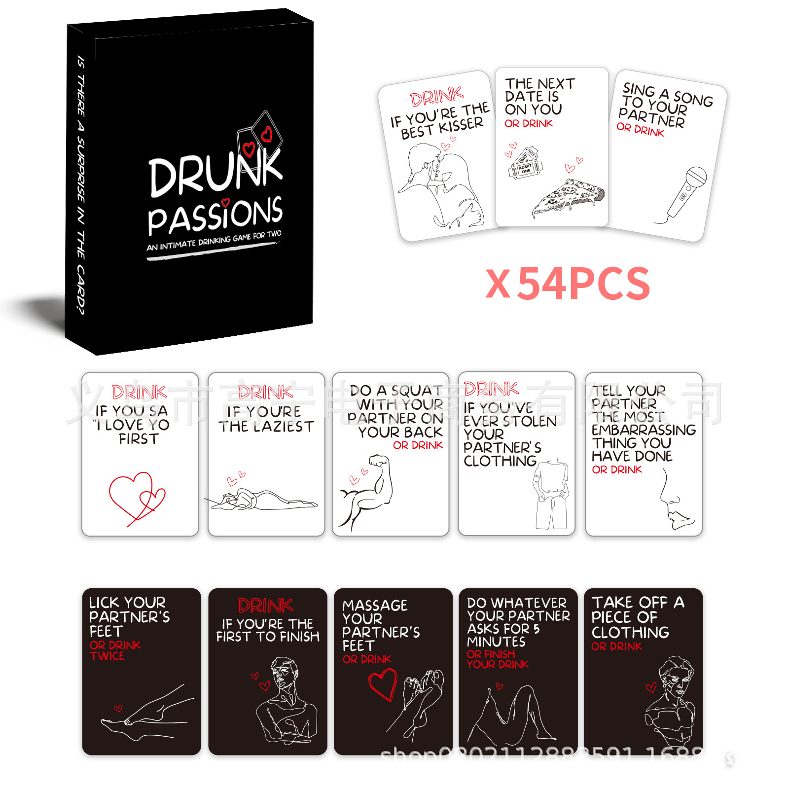 Dronken Passions Lovers Paren  - Party Games Night recensie en prijs