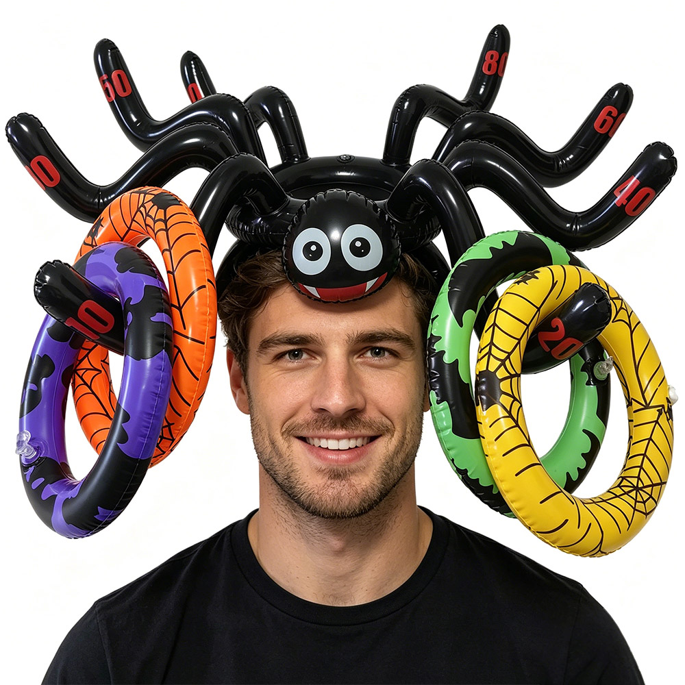 Opblaasbaar spinnenheksenhoed- - Ring Toss Outdoor recensie en prijs