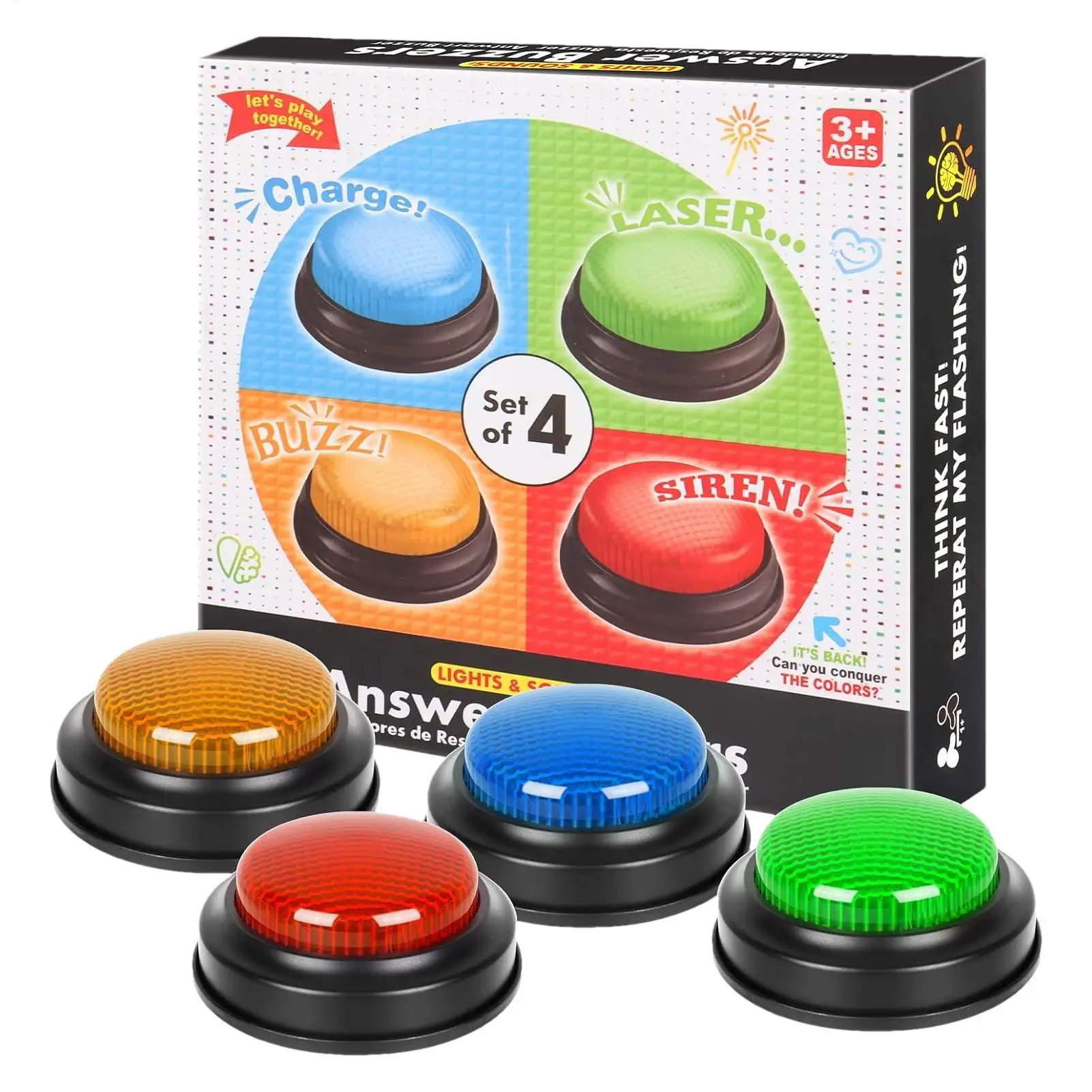 Game Buzzer 4-delige snelle an - Party Games Easter recensie en prijs